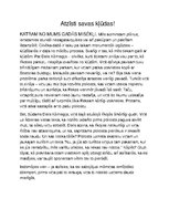 Eseja 'Atzīsti savas kļūdas', 1.