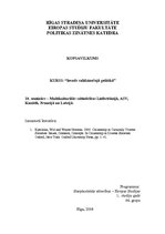 Eseja 'Multikulturālās sabiedrības Lielbritānijā, ASV, Kanādā, Francijā un Latvijā', 1.