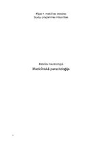 Konspekts 'Medicīniskā parazitoloģija', 1.