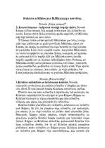 Konspekts 'Rūdolfa Blaumaņa noveļu analīze', 1.