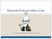 Prezentācija 'Zigmunda Freida personības teorija', 1.