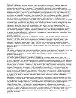 Eseja 'Physical Therapy: what You Have to Do As a Physical Thereapist', 1.