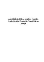 Referāts 'Augstākās izglītības iespējas Norvēģijā, Zviedrijā, Lielbritānijā un Dānijā', 1.