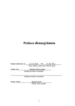 Prakses atskaite 'Medicīnas prakses dienasgrāmata', 1.