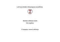 Konspekts 'Mēneša treniņu plāns ielu vingrošanā', 1.