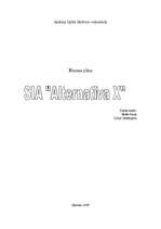 Biznesa plāns 'SIA "Alternatīva X"', 1.