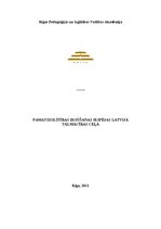 Konspekts 'Pamatizglītības iegūšanas iespējas tālmācības ceļā Latvijā', 1.