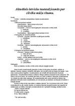 Konspekts 'Aktuālais latviešu tautasdziesmās par cilvēka mūža ritumu', 1.