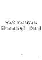 Konspekts 'Hammurapi likumi', 1.