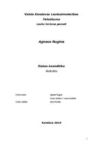 Konspekts 'Dabiskā kosmētika', 1.