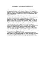 Eseja 'Modernisms - protests pastāvošajai iekārtai', 1.