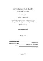 Referāts 'Ostas plānošana', 1.