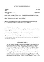 Konspekts 'Apskates protokols', 1.