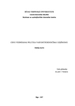 Referāts 'Cenu veidošanas politika vairumtirdzniecības uzņēmumā', 1.