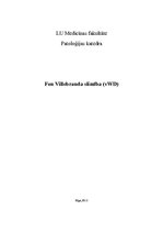 Konspekts 'Fon Villebranda slimība', 1.