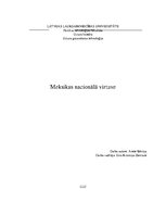 Konspekts 'Meksikas nacionālā virtuve', 1.