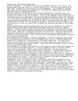 Eseja 'Prohibition: "The Ignoble Experiment"', 1.