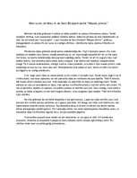 Eseja 'Man tuvās vērtības Antuāna de Sent-Ekziperī darbā "Mazais princis”', 1.