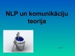 Referāts 'Neirolingvistiskā programmēšana un komunikāciju teorija', 14.