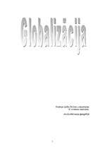 Konspekts 'Globalizācija', 1.