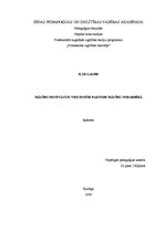 Referāts 'Mācību motivāciju veicinošie faktori mācību nodarbībā', 1.