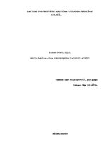 Referāts 'Ārsta palīga loma onkoloģisku pacientu aprūpē', 1.