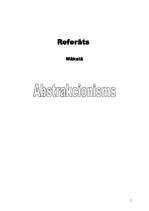 Referāts 'Abstrakcionisms', 1.
