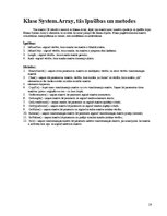 Referāts 'C# valoda, .NET tehnoloģijas, masīvi, System.Array klase', 18.
