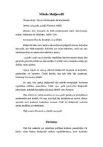 Konspekts 'Nikolo Makjavelli. Viņa devums un vērtējums', 1.