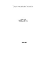 Referāts 'Vēzis un ētika', 1.