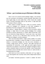 Referāts 'Islāms - par terorismu un pret Rietumu civilizāciju', 1.