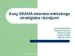 Prezentācija 'Sony Bravia interneta mārketinga stratēģiskie risinājumi', 1.