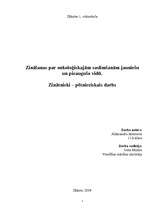 Referāts 'Zināšanas par onkoloģiskajām saslimšanām jauniešu un pieaugušo vidū', 1.