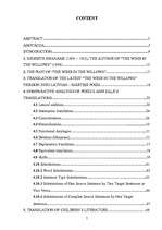 Diplomdarbs 'Translation of Children’s Literature: Translations of Kenneth Grahame’s “The Win', 7.