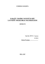 Konspekts 'Paražu tiesību institūti pēc latviešu folkloras materiāliem', 1.
