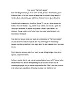 Eseja 'Film Review "The King’s Speech"', 1.