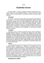 Konspekts 'Empīriskās metodes', 1.