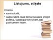 Prezentācija 'Emocionāli ekspresīvās leksikas stili', 10.