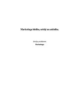 Konspekts 'Mārketinga būtība un jēdzieni', 1.