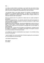 Paraugs 'Letter - interest in a study camp abroad', 1.