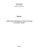 Referāts 'Darba algas salīdzinājums Latvijā ar Eiropas Savienības valstīm', 1.
