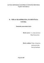 Referāts 'E - vielu klasifikācija, to lietošana uzturā', 1.