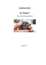 Biznesa plāns 'IK ”Pūcēni”', 1.