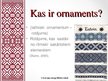 Prezentācija 'Ornaments', 2.