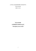 Paraugs 'Tehnoloģisko procesu izstrāde', 1.