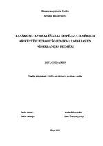 Diplomdarbs 'Pasākumu apmeklēšanas iespējas cilvēkiem ar kustību ierobežojumiem: Latvijas un ', 1.