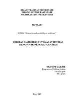 Referāts 'Eiropas Savienības tuvākās attīstības idejas un iespējamie scenāriji', 1.