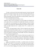 Eseja 'Letter - Handwriting Analysis', 1.