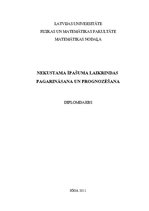 Diplomdarbs 'Nekustamā īpašuma laikrindas pagarināšana un prognozēšana', 1.