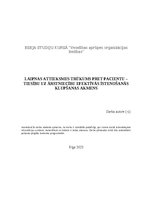 Referāts 'Laipnas attieksmes trūkums pret pacientu – tiesību uz ārstniecību efektīvās īste', 1.